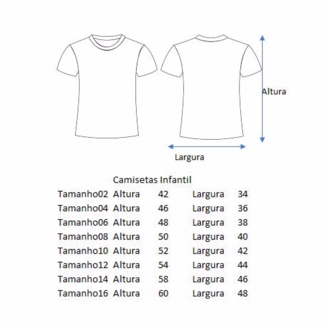 Camiseta Poliéster Branca Personalizada Avós