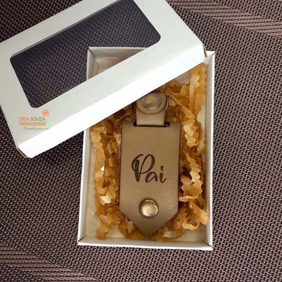 Chaveiro em Couro Personalizado com foto