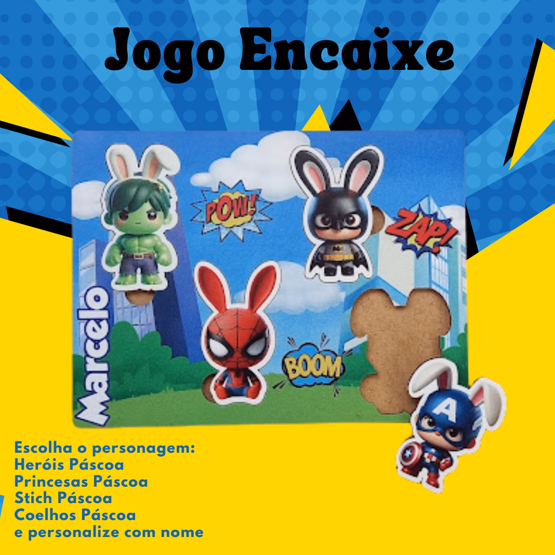 Jogo Encaixe personagens