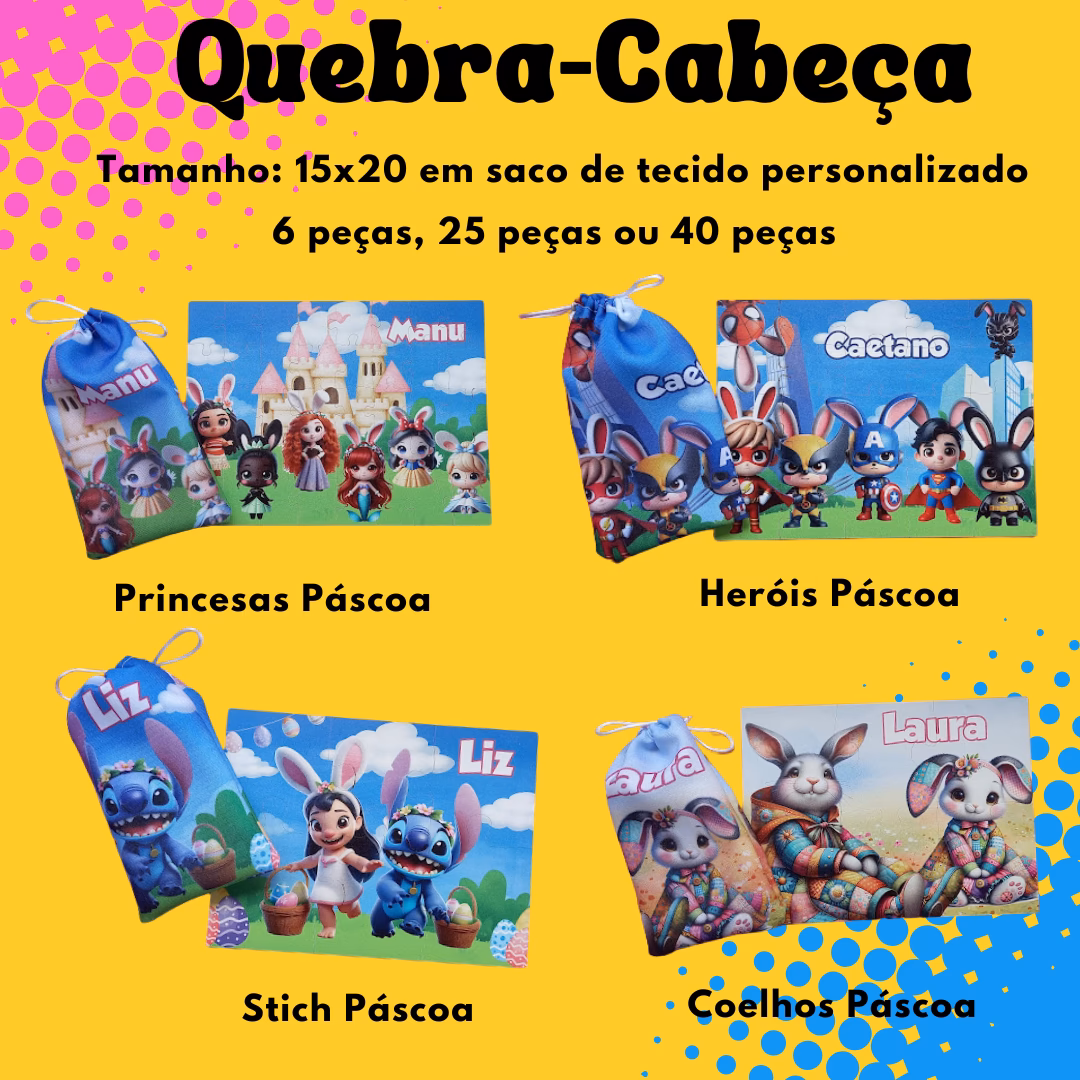 Jogo Quebra-Cabeça Pascoa