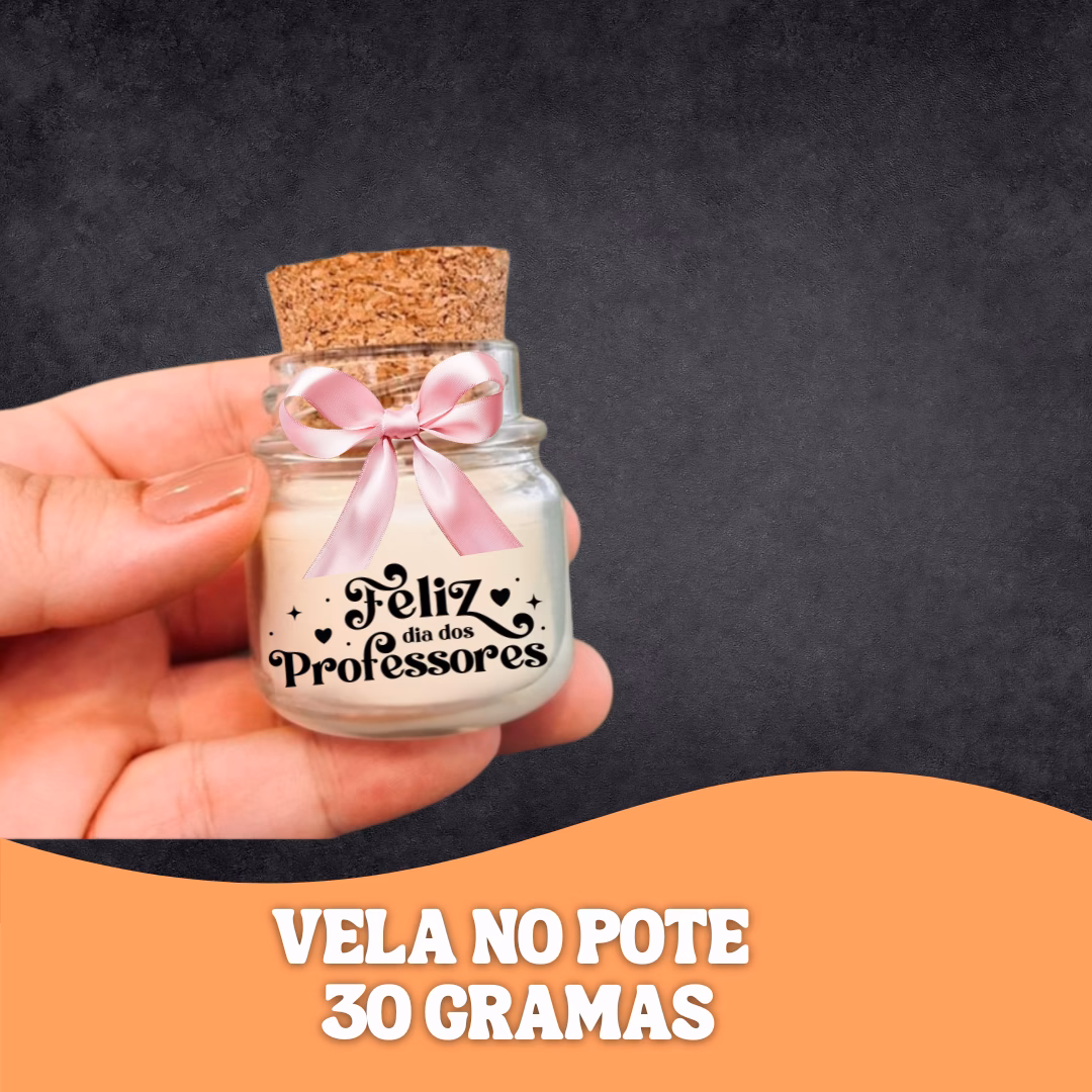 Mini Vela Aromática Professores