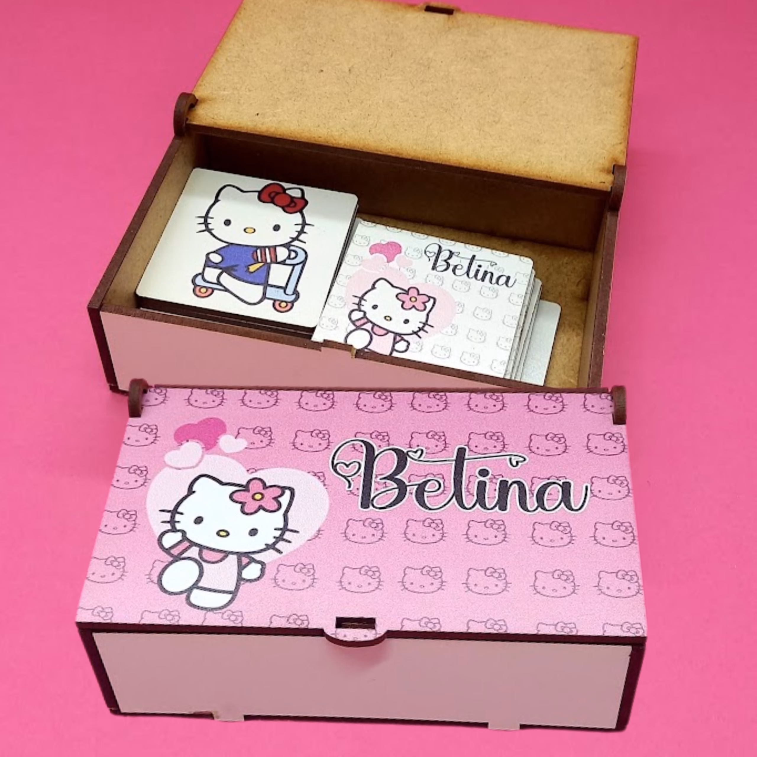 Jogo da Memória em MDF com 12peças 6pares Personalizado com impressão permanente e com Caixa de MDF Personalizado+saco celofane+fita personalizada