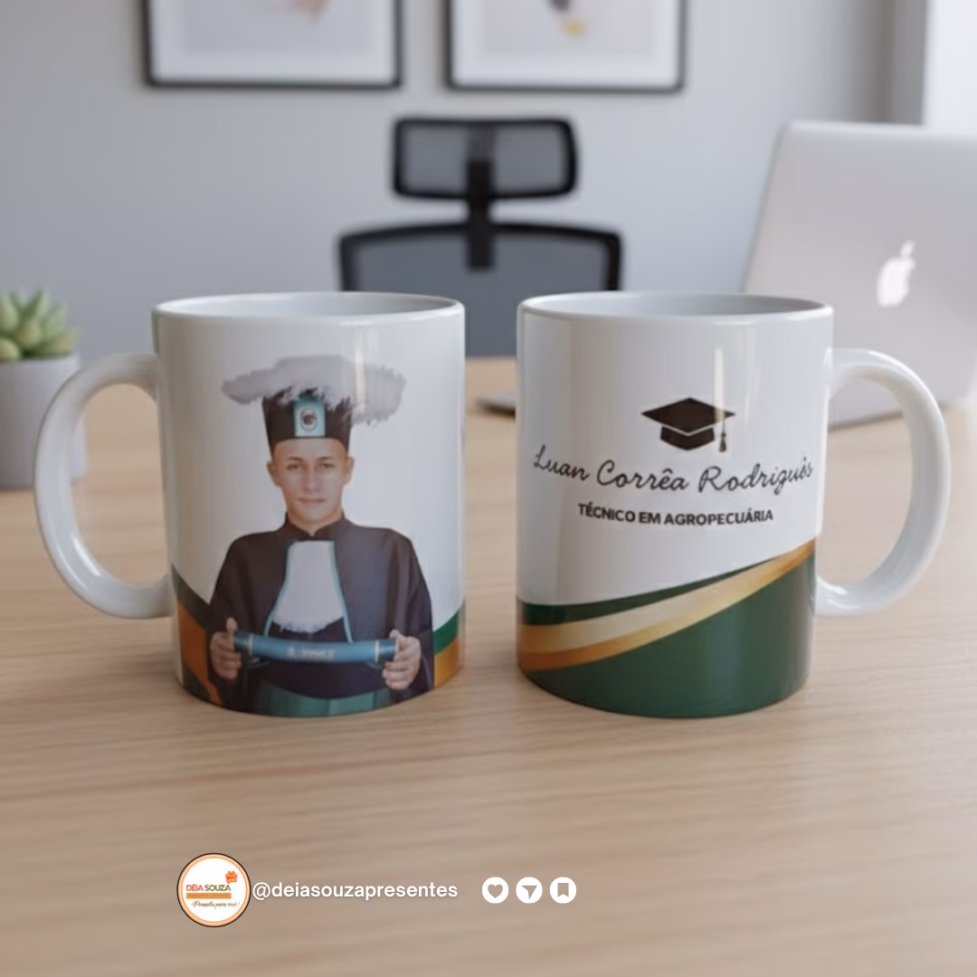 Caneca Porcelana Branca Formatura